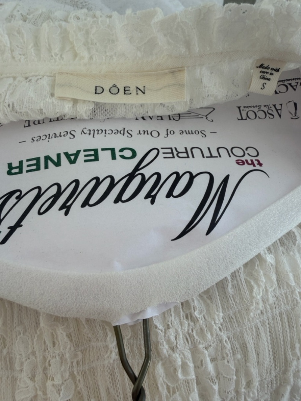 Doen Raquella Lace dress in Salt size small. Like new! - Picture 4 of 11